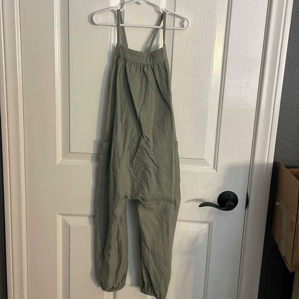 Kids Open Edit Green Jumpsuit Size 6